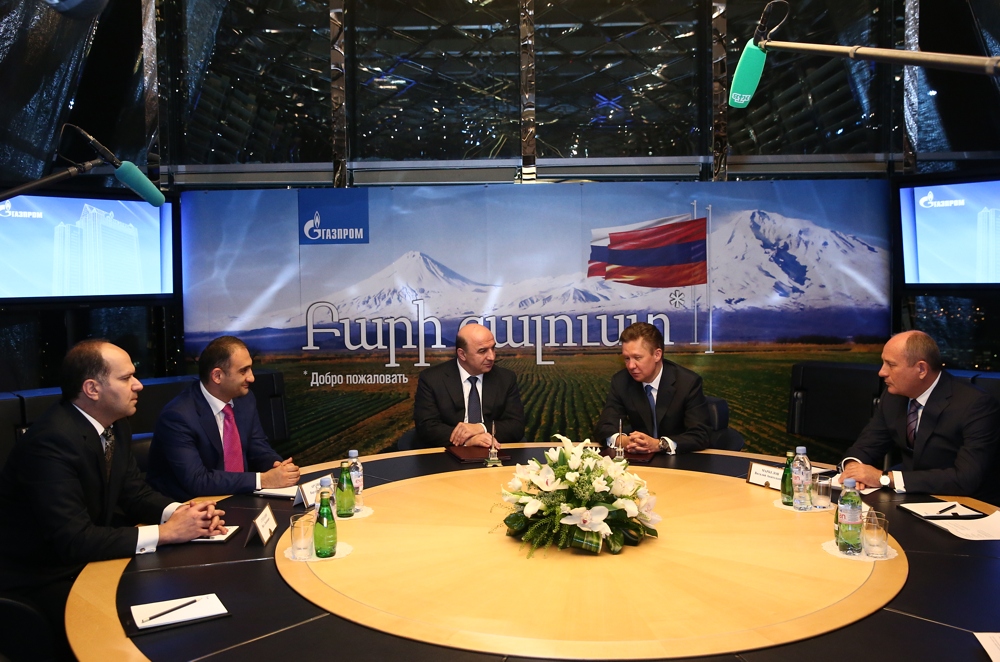 Signing of the treaty of sale of 20% shares of CJSC ArmRosgazprom