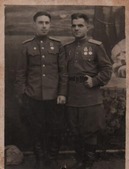 Gurgen Khachatryan (right) with a friend-in-arms