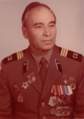 Suren Sargsyan in ceremonial tunic with awards, December 1, 1987, Yerevan